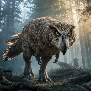 Owl + Tyrannosaurus rex